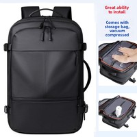 Mochila Oxford al Vacío Unisex, Multifuncional, para Negocios, Viajes, Computadora, Transpirable, de Gran Capacidad, con Bolsa de Compresión al Vacío