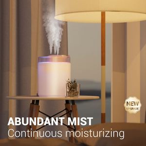 Factory Supply 3L USB Ultrasonic <b>Humidifier</b> Colorful LED Aroma Oil Diffuser Large Capacity Cool Warm Mist Smart Air <b>Humidifier</b> - Product Image 5