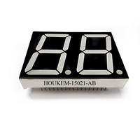Couleur bleue 2 chiffres 1.5 pouces 7 segments led affichage led module Houkem-15021-A/BB 17 broches