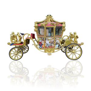 Charrette <span class=keywords><strong>médiévale</strong></span> électrique à traction animale 2025, chariot de transport, calèche, charrette à chevaux, chariot couvert médiéval - Product Image 1