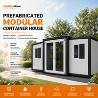 Maison conteneur préfabriquée extensible 20ft 30ft 40ft – Unité de vie moderne style ferme