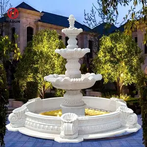 Design moderno alta qualidade pedra mármore fontes água do jardim ao ar livre para venda
