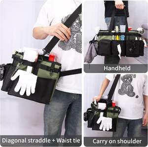 Sac de rangement pour produits de nettoyage, organisateur de fournitures de nettoyage, bretelles pour les femmes de ménage, organisateurs d'outils de nettoyage sous la voiture, échantillon gratuit - Product Image 3