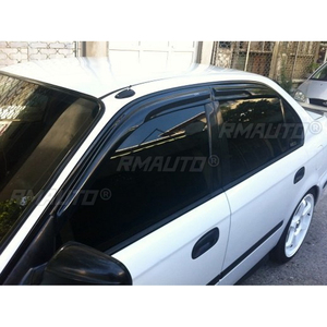 Car Window Accessories for Honda Civic 1996 1997 1998 1999 2000 Window <b>Deflector</b> <b>Rain</b> Guard Visor Awnings - Product Image 4