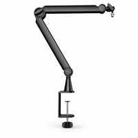 Support de microphone universel pliable et réglable F40 pour ordinateur de bureau, bras articulé pour micro gaming