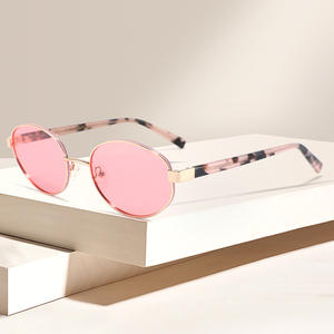 Gafas de Sol Ovaladas para Mujer, Lentes Polarizadas UV400 TAC, Montura de Metal, Modernas, para Viajes, Conducción, Protección Solar - Product Image 4