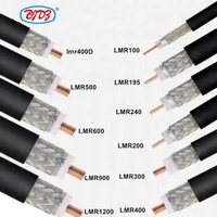 Kabel Gulung Pabrik ALMR100 ALMR195 ALMR200 ALMR240 ALMR300 ALMR400 LMR600 Kabel Koaksial RF Low Loss RF LMR Pigtail Berisolasi PE