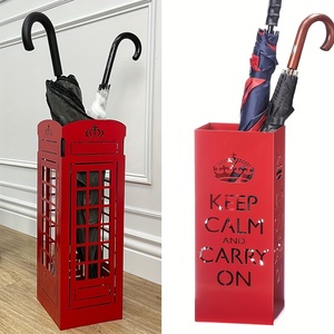 <span class=keywords><strong>Portaombrelli</strong></span> a Forma di Cabina Telefonica Rossa per Ingresso e Soggiorno, Balcone, Hotel, Organizzatore per Mazze da Golf, Contenitore per Pacchi Natalizi - Product Image 1