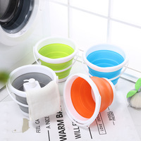 Seau pliable pour lavage de voiture ou de maison Pêche et camping avec un design intelligent et peu encombrant