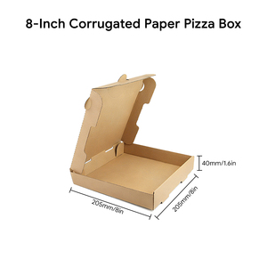 Scatole per Pizza in cartone ondulato Kraft su misura e contenitori per imballaggi da <span class=keywords><strong>asporto</strong></span> in più dimensioni. - Product Image 2