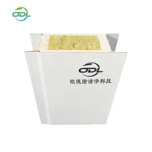 GMP Insulation Hollow Rock Wool Industrial Warehouse Thermal Insulation Sandwich Panel