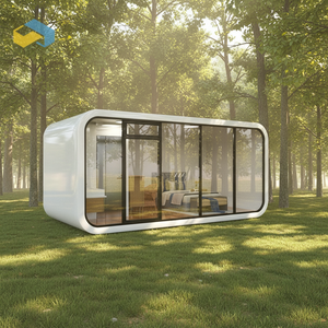 Capsula Intelligente Premium Space-Age: Cabina Aero-Design Arrotondata, Pod Portatile, Studio da Giardino, Villa Prefabbricata Modulare Modernista - Product Image 3