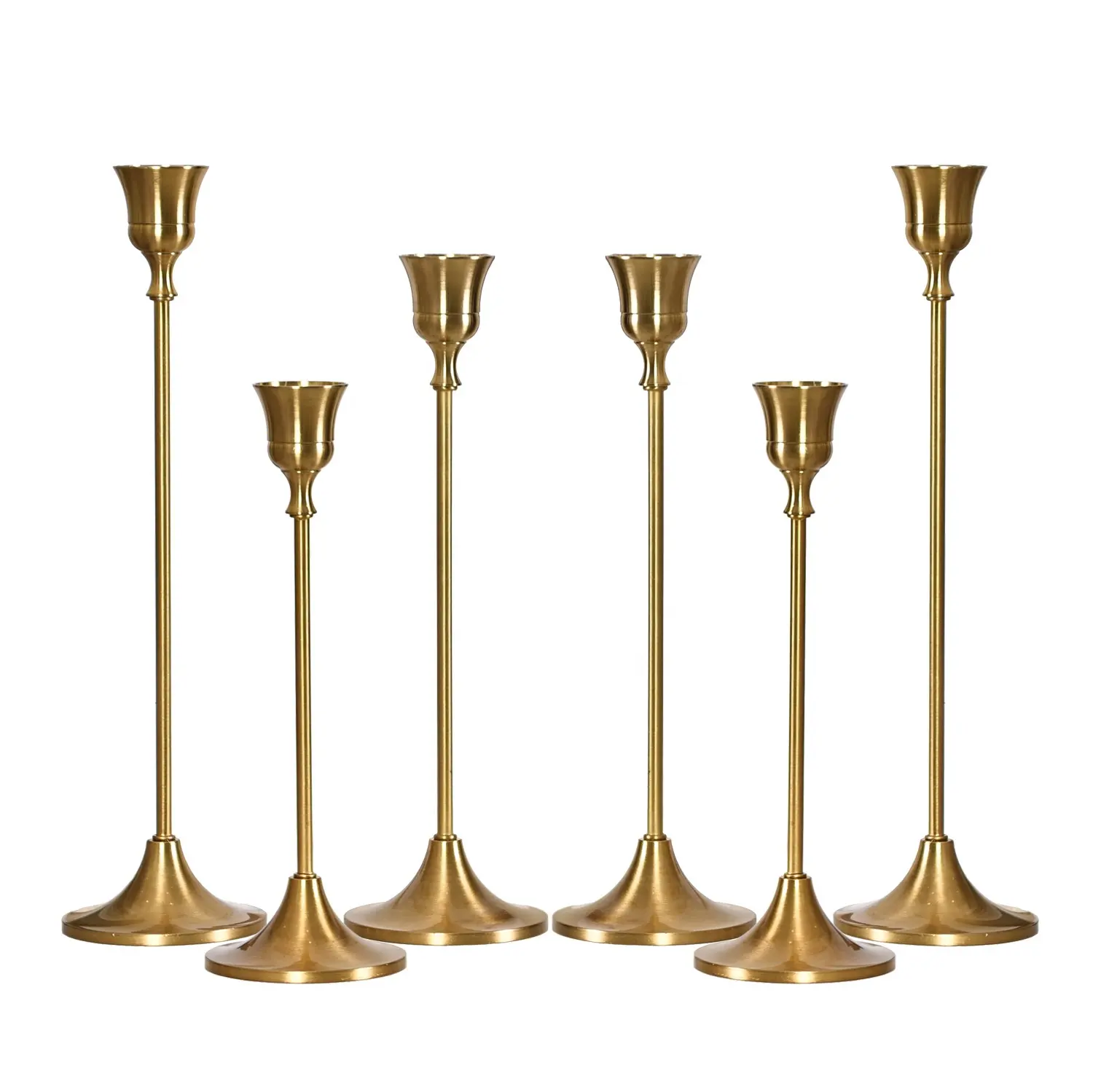 Candelabros de Metal para mesa, centro de mesa decorativo moderno, Mantel de boda