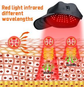 Nguồn Nhà Máy Ánh Sáng Màu Đỏ Điều Trị Cap Chăm Sóc Cá Nhân 660nm 850nm Hồng Ngoại LED Liệu Pháp Ánh Sáng Hat - Product Image 2
