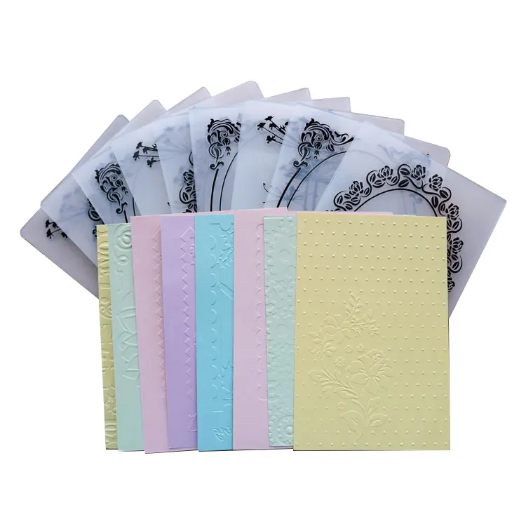 Plástico Embossing Folders DIY Card Making Scrapbooking Embossed Template Paper Craft Tool,Scrapbooking Embossing Folders