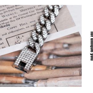 Fabricante de Joyería Personalizada, Pulseras Cubanas con Diamantes CZ, Cristales, Estilo Hip Hop, Accesorios de Joyería Modernos, Directo de Fábrica - Product Image 5