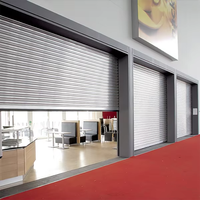 Portes de garage à enroulement en acier modernes en gros, ouverture automatique, caractéristiques de prévention des incendies et imperméabilisation