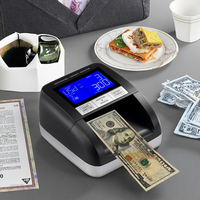 EASYCOUNT Détecteur de Faux Billets Portable Professionnel de Haute Qualité EC330 à Lumière UV Certifié CE RoHS ECB avec Écran LCD