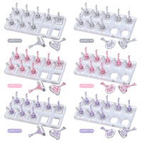 Nouveau support d'entraînement pour ongles non magnétique, présentoir en ABS transparent avec coffret cadeau pour faux ongles