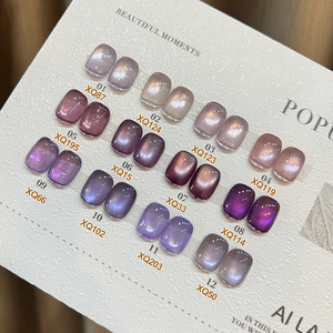 AILANUO Popular 2026 Nueva Colección Serie Ojo de Gato Colores 15ML Marca Privada Set de Esmalte en Gel Ojo de Gato Morado 30 Colores - Product Image 2