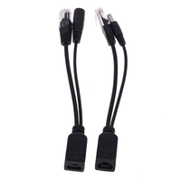 Adaptador Poe-Splitter 48V Pasivo Power Over Ethernet, Inyector POE para Conexiones de Cable de Cámaras IP