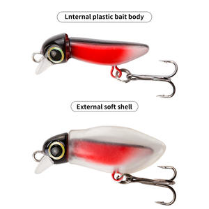 Ytqhxy Topwater Minnow <b>Lure</b> 2.5g 3.8cm Bionic Bass <b>Fishing</b> <b>Lure</b> Soft Shell Floating Artificial Baits For <b>Lure</b> <b>Fishing</b> - Product Image 3
