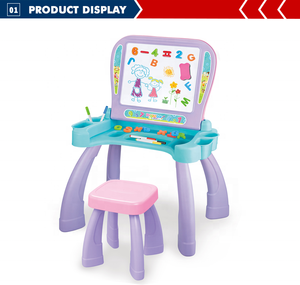 <span class=keywords><strong>Table</strong></span> de <span class=keywords><strong>dessin</strong></span> pour enfant, ensemble de jouets éducatifs, planche à <span class=keywords><strong>dessin</strong></span>, effaçable - Product Image 3