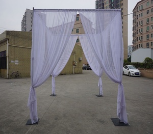 <b>Adjustable</b> Pipe and Drape Wholesale Backdrop Stand Shelf Modern Wedding Aluminum Set for Party Events - Product Image 3