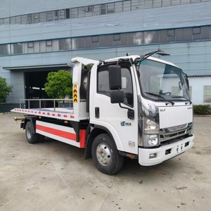 Prix d'usine Nouveau camion de dépannage routier ISUZU KV100 4x2 Diesel Manuel 5 tonnes à plateau avec élévateur hydraulique - Product Image 6