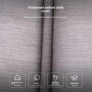 منظم ملابس عصري من المعدن وقماش أكسفورد، سهل التجميع، رفوف تخزين للخزانة مع أقسام جانبية محمولة للتعليق - Product Image 3