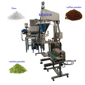 Semi Automatic Screw Auger Powder Filler 5kg Seasoning Condiment Filling Powder Machine 1kg Spicy Bakery Flour Bagging Machine