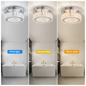 Lustre decorativo europeu redondo para teto, luminária LED para teto interno, luminária suspensa para decoração de casa