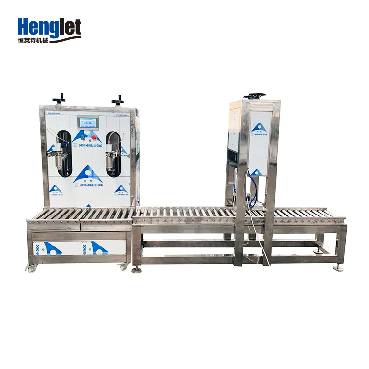 18L 20L Two Nozzles Grease Lubricant Plastic Barrel Drum Tub Cartridge Weighing Filling Machine