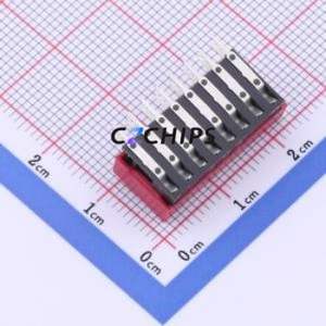 BA08GR DIP Switch Through hole Component (THT) Switch Single Pole Single Throw 8 2.54mm 25mA - Product Image 2