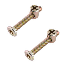 M6 M8 connexion <span class=keywords><strong>de</strong></span> meubles vis à tête creuse en acier au carbone boulons écrous nickelés pour planches <span class=keywords><strong>de</strong></span> bois plans <span class=keywords><strong>de</strong></span> <span class=keywords><strong>travail</strong></span> <span class=keywords><strong>de</strong></span> cuisine - Product Image 1