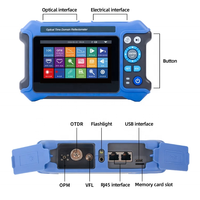 OTDR 16-en-1 avec écran 4,3 pouces, 1625 nm, 28 dB, 26 dB, testeur de câble fibre optique FTTH 10G OPM et équipement d'outil de test de réseau RJ45