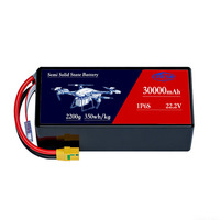 Baterai Drone Semi-Solid-State 22.2V 6S 10C High-Pulse 22Ah dengan Colokan XT90 dan 1500 Siklus