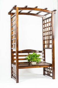 Arco de Madera <span class=keywords><strong>para</strong></span> Bodas, Jardín, <span class=keywords><strong>Patio</strong></span>, Pérgola, Gazebo o Pabellón, <span class=keywords><strong>para</strong></span> Plantas Trepadoras y Jardinería, Arco Clásico de Madera - Product Image 6