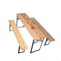Table à bière pliante en bois
