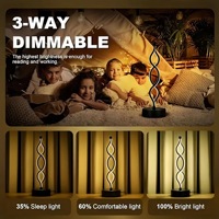Lámpara de Mesa LED Moderna y Creativa en Forma de Corazón, Ajustable y Regulable, con Barra USB para Luz Nocturna de E-sports y Decoración de Escritorio