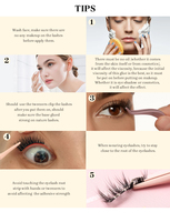 Cils autocollants Lazy Girl Lash sans colle, pré-collés, à poser, demi-bande, cils naturels