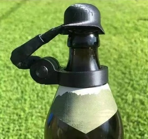 Wholesale Soldier Salute Green/Black <b>Wine</b> Stopper Beverage Bottle with Plastic Art Party Decoration Lid - Product Image 2