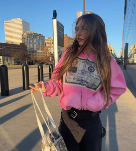 เสื้อฮู้ดดี้สตรีทแวร์สไตล์วินเทจแฟชั่นใหม่ ซิปคู่ ซิปแบบแอซิดวอช 355 GSM เสื้อฮู้ดดี้แบบสวมหัว สตรีทแวร์แบบพัฟฟ์ฮู้ดดี้สั่งทำพิเศษ - Product Image 1