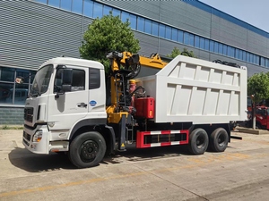 Stahl kipper <span class=keywords><strong>HOWO</strong></span> 380 PS Muldenkipper mit Stahl greifer kran - Product Image 6