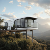 Design contemporain Space Pod Capsule Maison préfabriquée Petit espace préfabriqué de luxe avec système intelligent