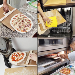 Antiadherente Easy Transfer <span class=keywords><strong>Magic</strong></span> a Kitchen Pizza Espátula deslizante Pizza Peel Paddle Pala con mango - Product Image 3