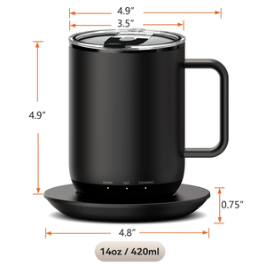 Custom logo Self Heating <strong>Coffee</strong> Mug App Control Temperature Auto Sleep <strong>Smart</strong> Drinkware Charging coaster High Quality <strong>Coffee</strong> <strong>Cup</strong> - Product Image 2