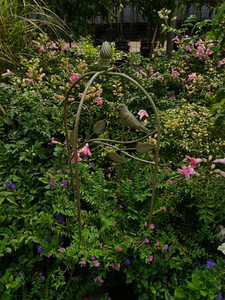 Treillis pliant en <span class=keywords><strong>fer</strong></span> <span class=keywords><strong>forgé</strong></span> de style français <span class=keywords><strong>pour</strong></span> la décoration des cours et balcons de villas, <span class=keywords><strong>support</strong></span> de fleurs <span class=keywords><strong>pour</strong></span> jardinage extérieur - Product Image 5