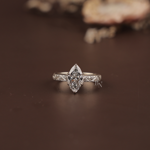 Anillo de Diamante Cultivado en Laboratorio de 3 Quilates para Mujer, Anillo de Compromiso de Oro de 14K, Joyería Fina de Lujo para Novia, Regalo de Boda - Product Image 1