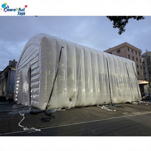Carpa Inflable Doble Blanca Grande - Carpa de PVC Resistente <span class=keywords><strong>para</strong></span> <span class=keywords><strong>Eventos</strong></span> al Aire Libre de Cuatro Estaciones, Tipo de Soporte Recto <span class=keywords><strong>para</strong></span> Fiestas/Bodas/Campamentos - Product Image 2